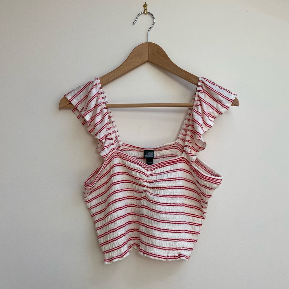 Ruffle strap tank